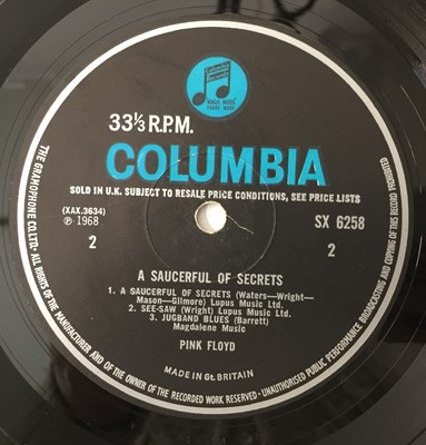 Lot 928 - PINK FLOYD - A SAUCERFUL OF SECRETS LP (UK MONO ORIGINAL - COLUMBIA - SX 6258)