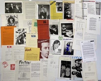 Lot 34 - UK ARTISTS/LABELS - PRESS KITS / PROMO MATERIALS.