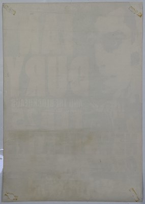 Lot 197 - IAN DURY AND THE BLOCKHEADS - ORIGINAL 1978 CONCERT POSTER.