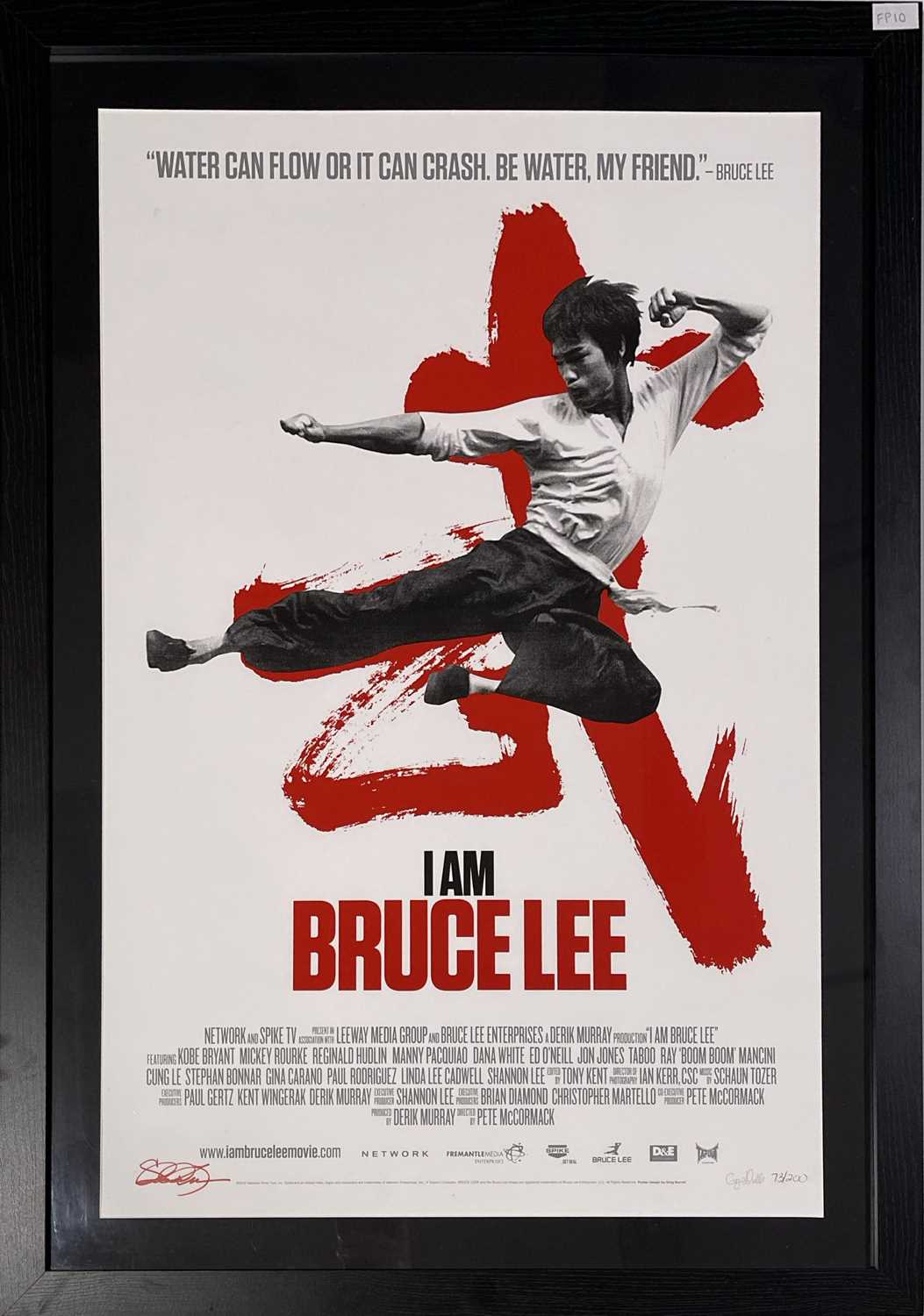 Lot 186 - LIMITED EDITION 'I AM BRUCE LEE' POSTER.