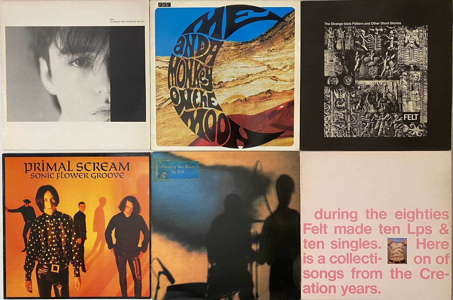 Lot 2 - FELT/ PRIMAL SCREAM - LP PACK