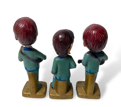 Lot 51 - THE BEATLES - 1964 'SWINGERS' NODDING HEAD DOLLS.