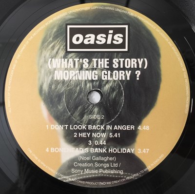 Lot 20 - OASIS - (WHAT'S THE STORY) MORNING GLORY LP (UK ORIGINAL - MPO PRESSING - CRE LP 189)