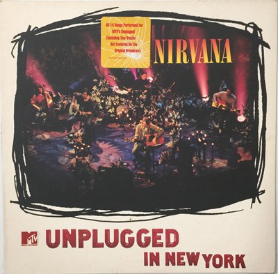 Lot 21 - NIRVANA - UNPLUGGED IN NEW YORK LP (EUROPEAN WHITE VINYL ORIGINAL - GEFFEN - GEF-24727)