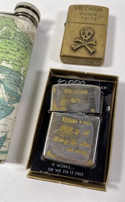 Lot 62 - MARTIN'S VIETNAM ZIPPO LIGHTERS.