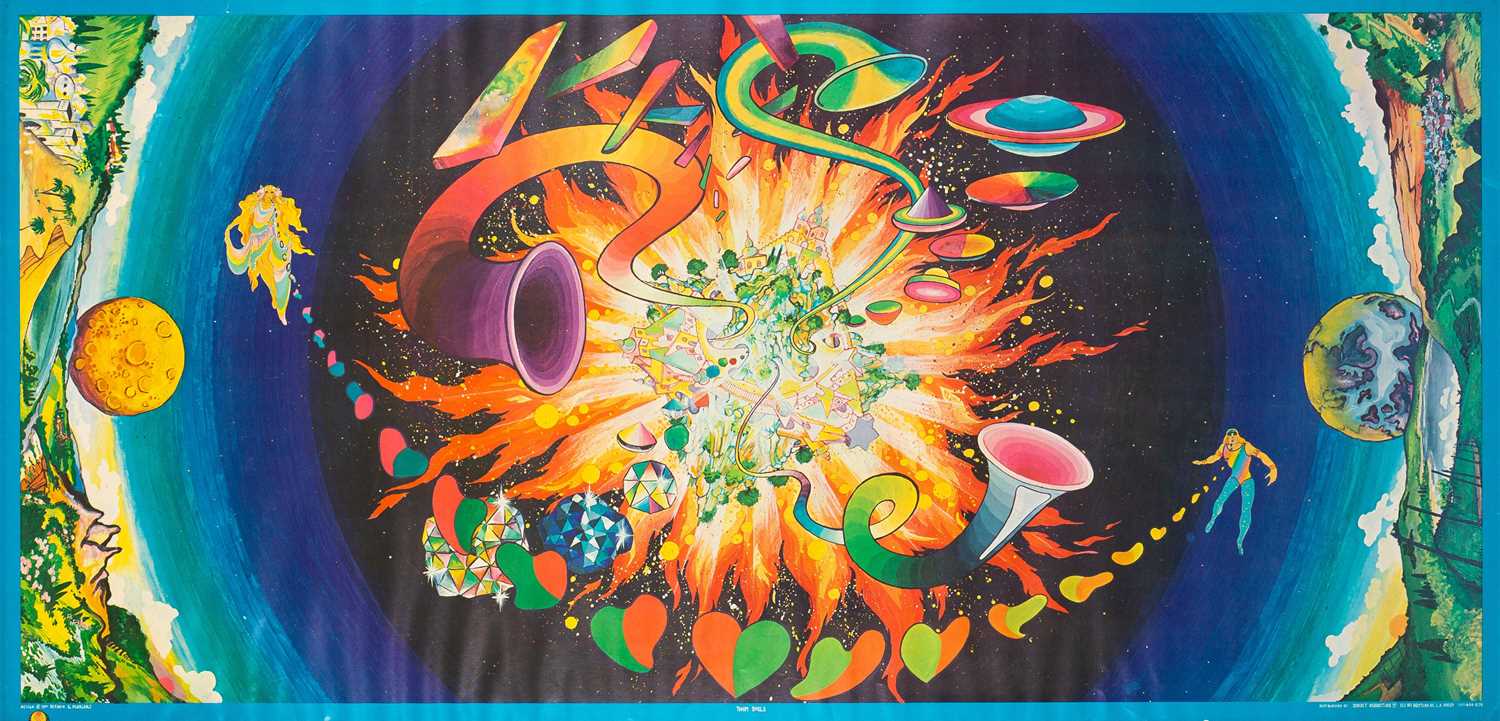 Lot 7 - THE FOOL / MARIJKE KOGER - TWIN SOULS - 1970 - ORIGINAL SCREENPRINTED POSTER.