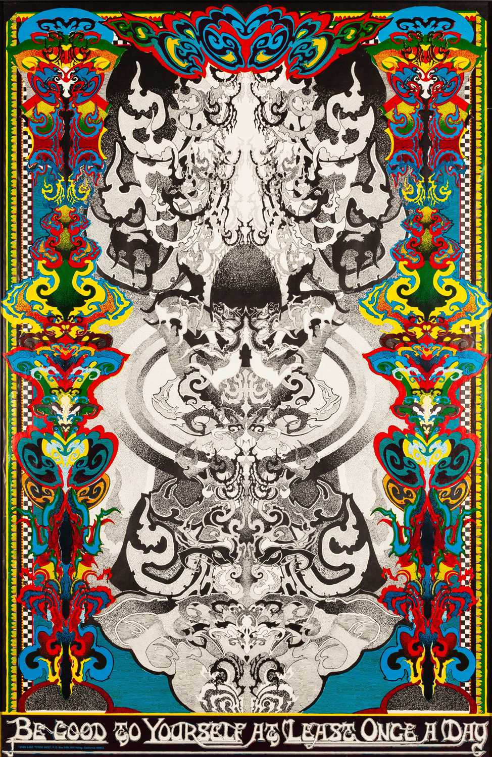 Lot 9 - WEST COAST PSYCHEDELIA - 'BE GOOD TO YOURSELF' - ORIGINAL POSTER.