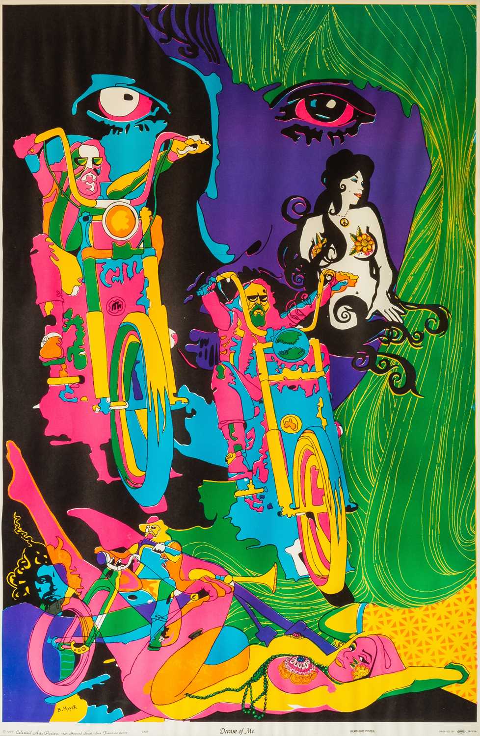 Lot 12 - ORIGINAL BLACKLIGHT POSTER - 1968 - 'DREAM OF ME'.
