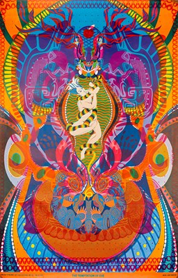 Lot 14 - WEST COAST PSYCHEDELIA  - JOHN HAMILTON - TEMPTATION OF EVE - ORIGINAL POSTER.
