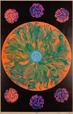 Lot 22 - ORIGINAL BLACKLIGHT POSTER C 1969 'BIRDS'.