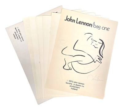 Lot 341 - THE BEATLES - JOHN LENNON -  ORIGINAL BAG ONE MINI PORTFOLIO.