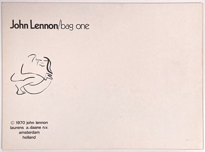 Lot 341 - THE BEATLES - JOHN LENNON -  ORIGINAL BAG ONE MINI PORTFOLIO.