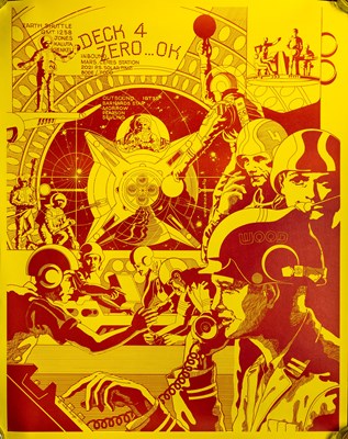 Lot 43 - MIKE HINGE - 1971 - THREE POSTER SCI FI SET.