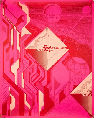 Lot 43 - MIKE HINGE - 1971 - THREE POSTER SCI FI SET.