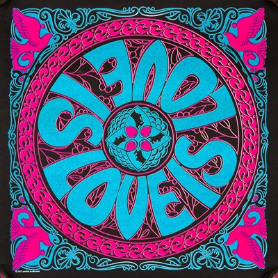 Lot 44 - ORIGINAL BLACKLIGHT POSTER - PANDORA PRODUCTIONS 1967 - 'LOVE IS'.