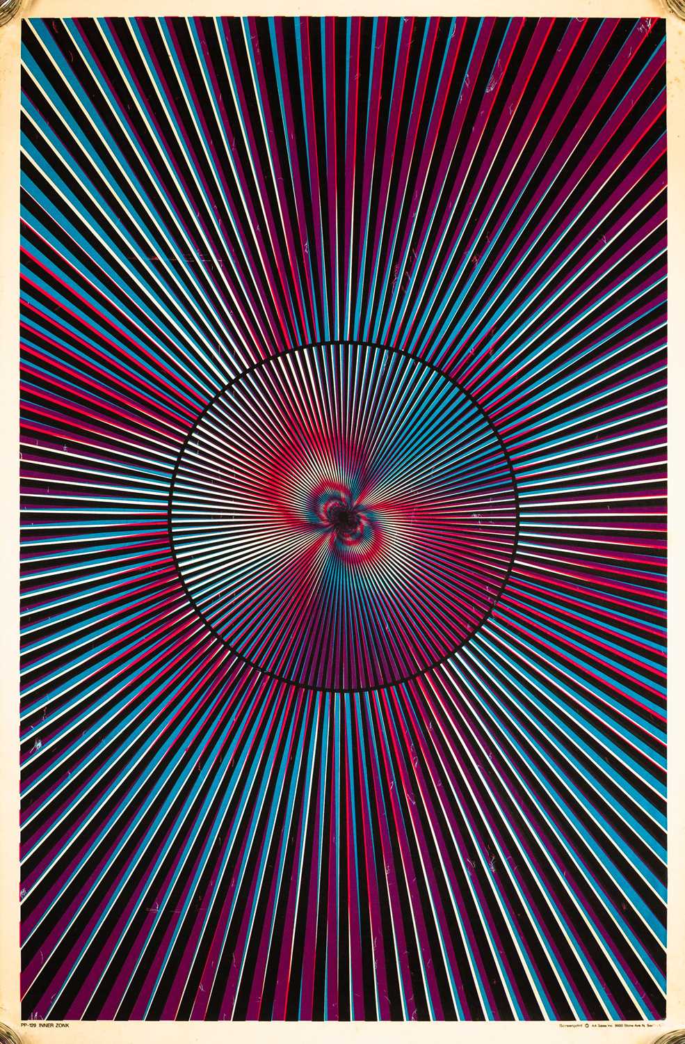 Lot 46 - ORIGINAL BLACKLIGHT POSTER - PP129 - INNER ZONK.
