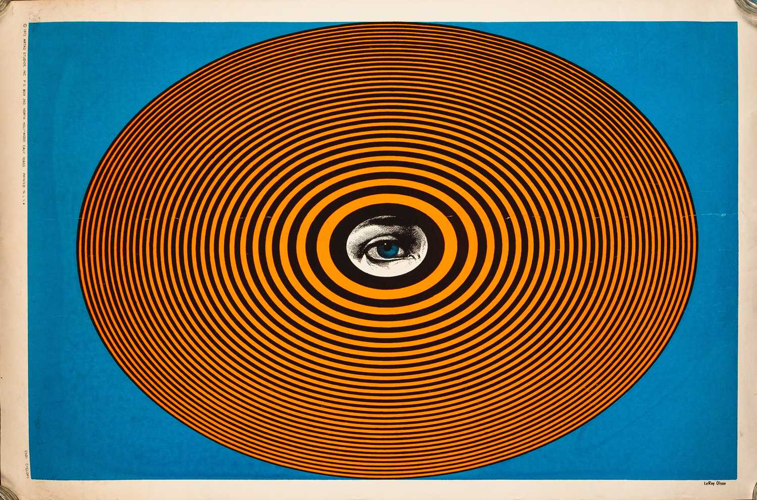 Lot 47 - LE ROY OLSEN - CYCLOPS - ORIGINAL 1971 POSTER.