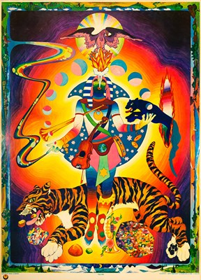 Lot 48 - THE FOOL - MARIJKE KOGER / SEEMON POSTUMA - TIGER MAN - ORIGINAL POSTER.