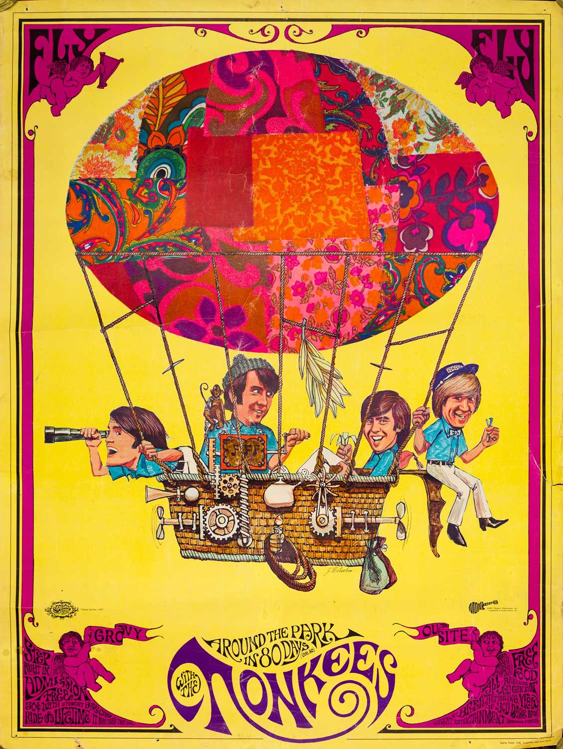 Lot 57 - THE MONKEES - ORIGINAL SPARTA POSTER PUBLISHED 1967.