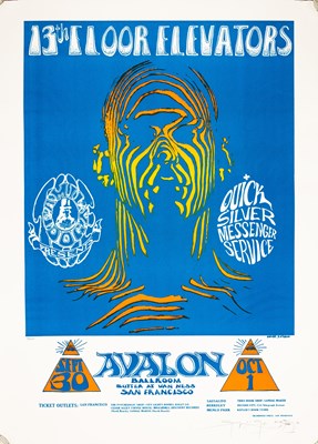 Lot 66 - 13TH FLOOR ELEVATORS - STANLEY MOUSE SIGNED LIMITED EDITION POSTER.