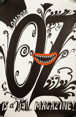 Lot 77 - MARTIN SHARP - OZ IS A NEW MAGAZINE - ORIGINAL POSTER, 1967.