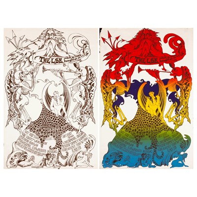 Lot 78 - BRITISH PSYCH - ORIGINAL GED RUMAK C 1970S POSTERS FOR EVENTS AT THE LSE, 1970.
