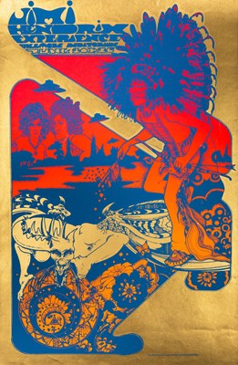 Lot 83 - OSIRIS VISIONS - HAPSHASH AND THE COLOURED COAT - JIMI HENDRIX POSTER - OA108.