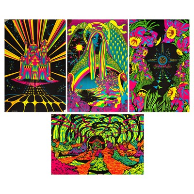 Lot 94 - THIRD EYE PUBLISHED ORIGINAL BLACKLIGHT POSTERS.