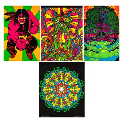 Lot 95 - THIRD EYE PUBLISHED ORIGINAL BLACKLIGHT POSTERS.