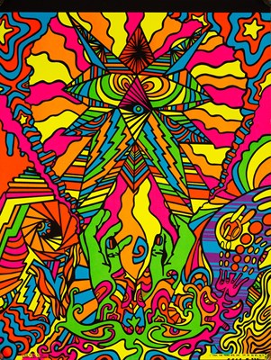 Lot 95 - THIRD EYE PUBLISHED ORIGINAL BLACKLIGHT POSTERS.