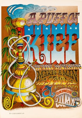 Lot 97 - MARIJUANA - PUFF OF KIEF - RICK GRIFFIN DESIGNED 1967 POSTER.