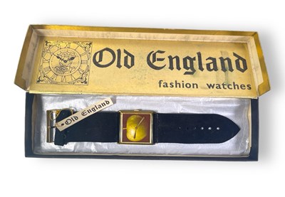 Lot 337 - CIRCA 1970 OLD ENGLAND 'APPLE' WATCH.