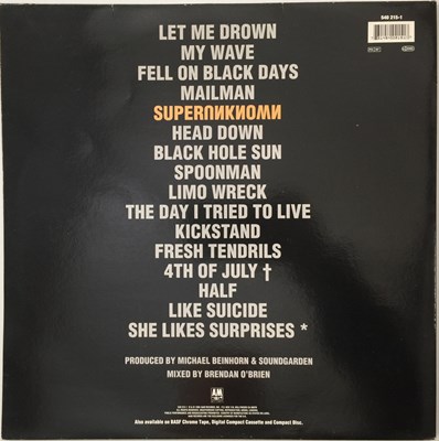 Lot 4 - SOUNDGARDEN - SUPERUNKNOWN LP (LIMITED EDITION - BLUE VINYL - A&M RECORDS - 540 215-1)