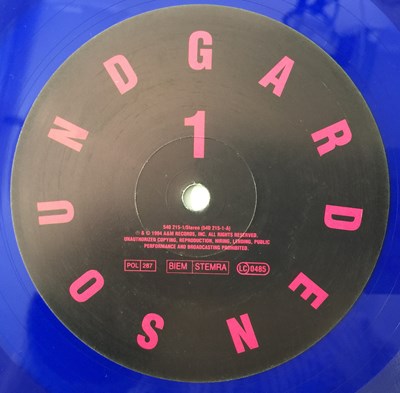 Lot 4 - SOUNDGARDEN - SUPERUNKNOWN LP (LIMITED EDITION - BLUE VINYL - A&M RECORDS - 540 215-1)
