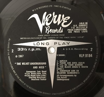 Lot 13 - THE VELVET UNDERGROUND & NICO LP (UK MONO ORIGINAL - VERVE - VLP.9184)