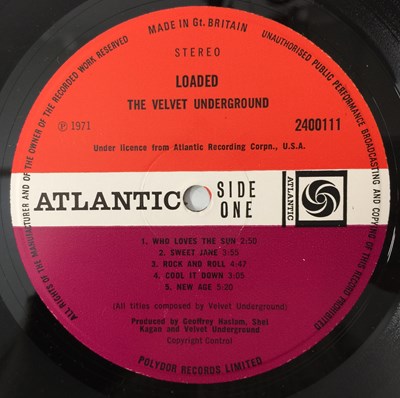 Lot 14 - THE VELVET UNDERGROUND - LOADED LP (UK ORIGINAL - ATLANTIC PLUM/ RED - 2400111)