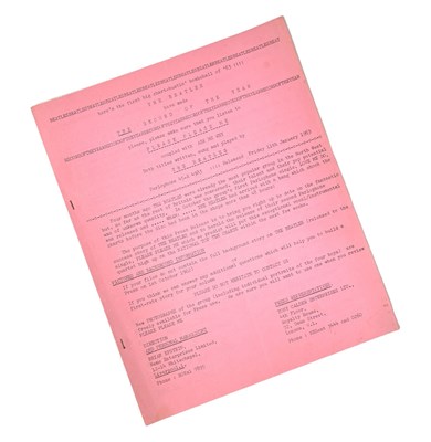 Lot 345 - THE BEATLES - AN EARLY PRESS RELEASE FOR PLEASE PLEASE ME SINGLE RELEASE, JAN 1963.