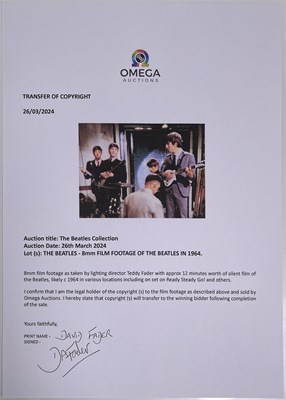 Lot 365 - UNSEEN FILM OF THE BEATLES - READY STEADY GO - MARCH AND NOVEMBER 1964 / 'AROUND THE BEATLES' - EXCEPTIONAL QUALITY - SOLD WITH FULL COPYRIGHT.