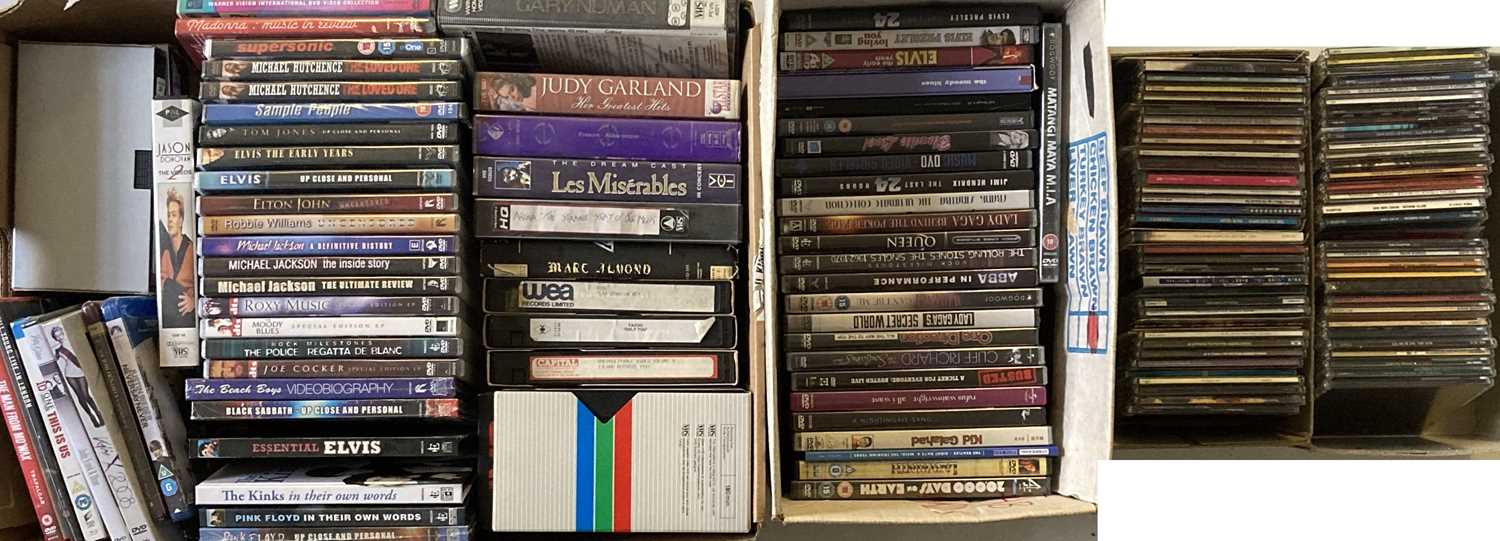 Lot 25 - CD SINGLES AND MUSIC DVDS