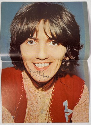Lot 324 - THE BEATLES - MONTHLY BOOK SIGNED TWICE BY RINGO STARR, ONCE BY GEORGE HARRISON.