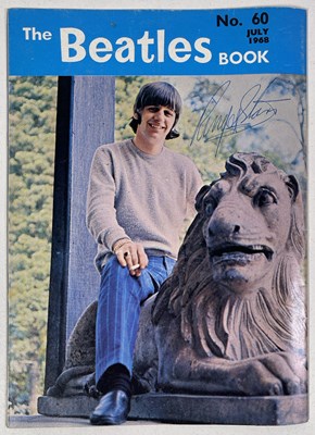 Lot 327 - THE BEATLES - MONTHLY BOOK SIGNED BY RINGO STARR.
