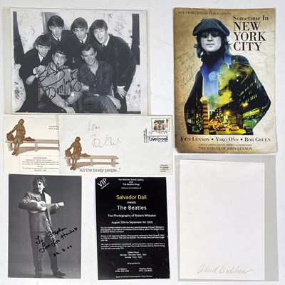 Lot 331 - THE BEATLES - BEATLES RELATED SIGNATURES INC ASTRID KIRCHHERR.