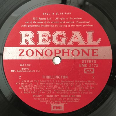 Lot 28 - THRILLINGTON - THRILLINGTON LP (PAUL MCCARTNEY - UK OG - REGAL EMC 3175)