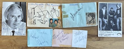 Lot 255 - 60's POP & BEAT AUTOGRAPHS INC ZOMBIES,...
