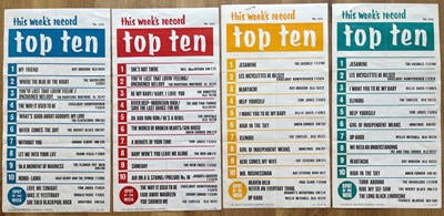 Lot 14 - RECORD STORE TOP TEN & TOP 40/50 1960'S...