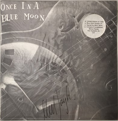 Lot 4 - GERRY GROOM feat MICK TAYLOR & FRIENDS - ONCE IN A BLUE MOON LP (LIMITED BLUE VINYL - SIGNED - SHLP-00Y002)