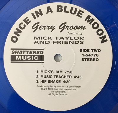 Lot 4 - GERRY GROOM feat MICK TAYLOR & FRIENDS - ONCE IN A BLUE MOON LP (LIMITED BLUE VINYL - SIGNED - SHLP-00Y002)