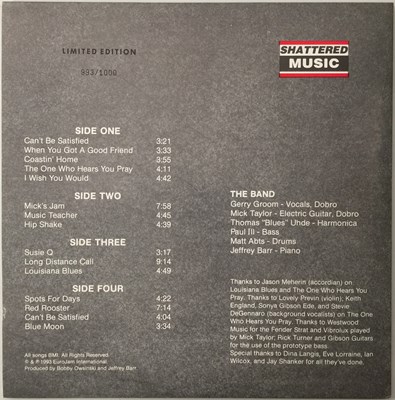 Lot 4 - GERRY GROOM feat MICK TAYLOR & FRIENDS - ONCE IN A BLUE MOON LP (LIMITED BLUE VINYL - SIGNED - SHLP-00Y002)