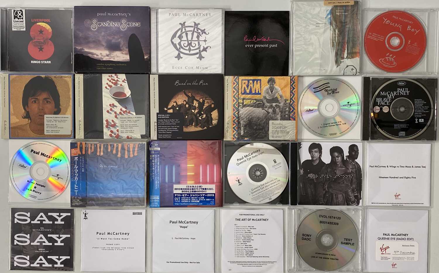 Lot 56 - PAUL MCCARTNEY AND RELATED - CD COLLECTION (INC PROMOS/ JAPANESE/ CASSETTES)
