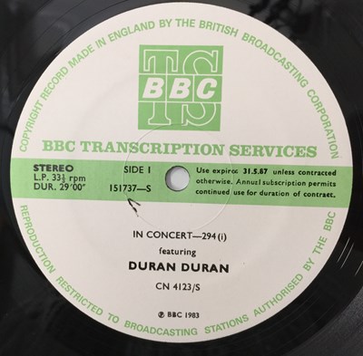Lot 154 - DURAN DURAN - IN CONCERT-294 LP (BBC TRANSCIPTION SERVICES - CN 4123/S)